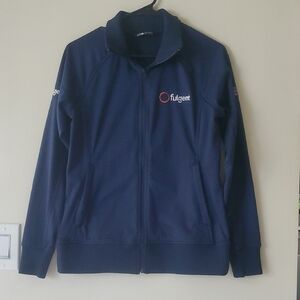 The North Face Women's Navy Jacket.size M Fulgent Logo